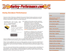 Tablet Screenshot of harley-performance.com